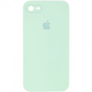 Чохол Silicone Square Full Camera Protective (AA) для Apple iPhone 6/6s (Бірюзовий / Light Turquoise)
