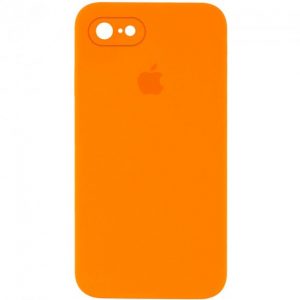 Чохол Silicone Square Full Camera Protective (AA) для Apple iPhone 6/6s (Помаранчевий / Bright Orange)