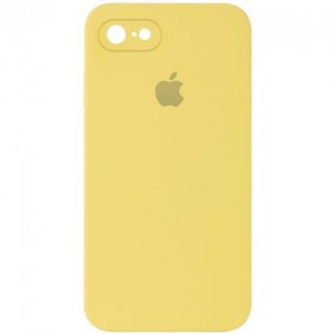 Чохол Silicone Square Full Camera Protective (AA) для Apple iPhone 6/6s (Жовтий / Canary Yellow)