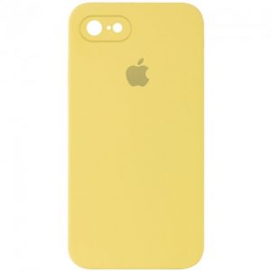 Чохол Silicone Square Full Camera Protective (AA) для Apple iPhone 7 / 8 / SE (2020) (Жовтий / Canary Yellow)