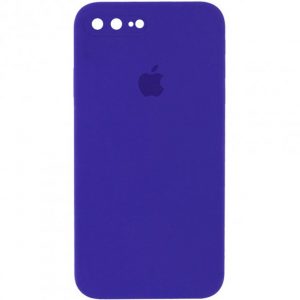 Чохол Silicone Square Full Camera Protective (AA) для Apple iPhone 7 plus / 8 plus (Фіолетовий / Elderberry)