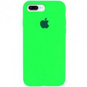 Чохол Silicone Square Full Camera Protective (AA) для Apple iPhone 7 plus / 8 plus (Салатовий / Neon green)