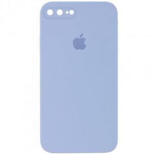 Чохол Silicone Square Full Camera Protective (AA) для Apple iPhone 7 plus / 8 plus (Блакитний / Mist blue)