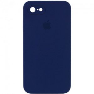 Чохол Silicone Square Full Camera Protective (AA) для Apple iPhone 7 / 8 / SE (2020) (Синій / Midnight blue)
