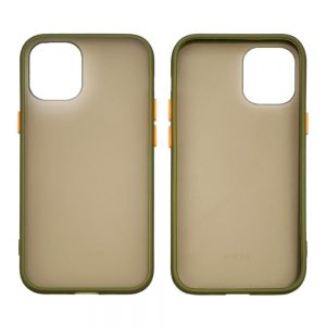 Чохол матовий силікон + бампер для iPhone 12 Mini Зелений Хакі