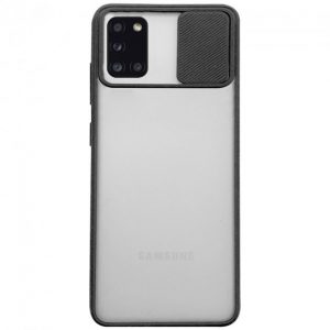 Чохол Camshield mate TPU зі шторкой для камеру для Samsung Galaxy A31 (Чорний)