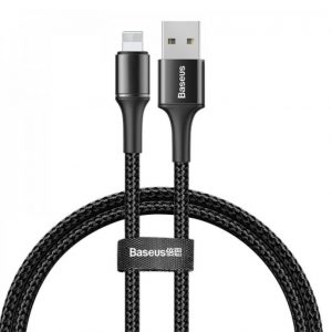 Кабель Baseus Halo Data USB IP 2.4A 1m Чорний