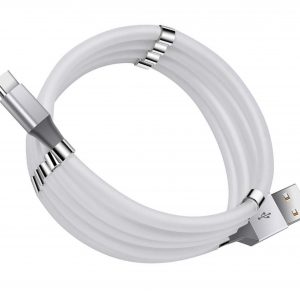 Кабель USB Florence FL-2202-WT MagNet Type-C 1 м 3 A  Білий
