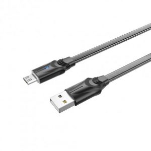 Кабель USB Borofone BU12 Micro 1,2m 2.4A Чорний