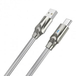 Кабель USB Borofone BU12 Type-C 1,2m 3A Сірий