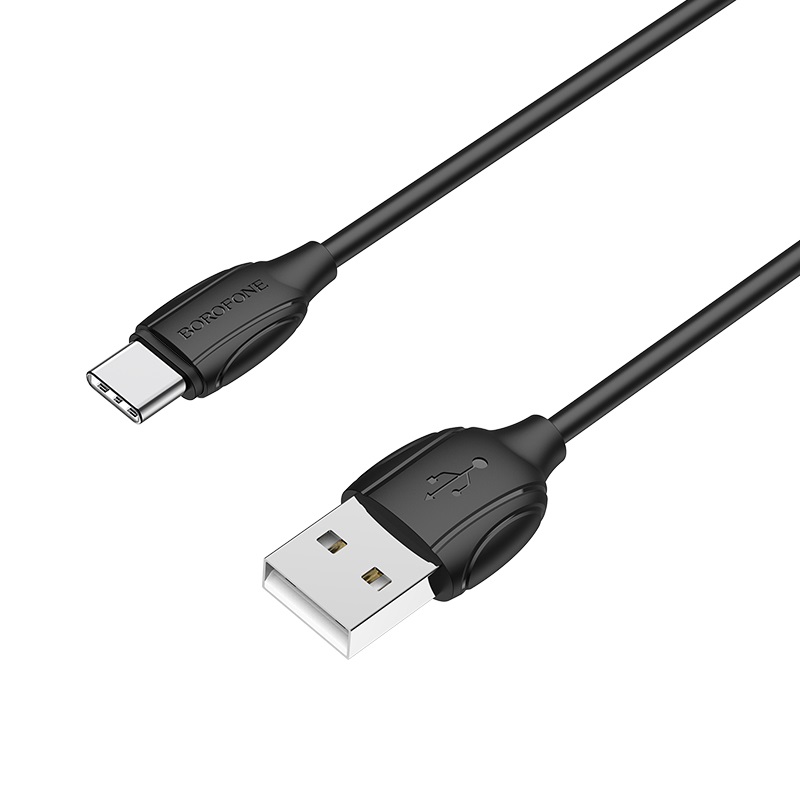 Кабель USB Borofone BX19 Type-C 1m Чорний - Зображення 3