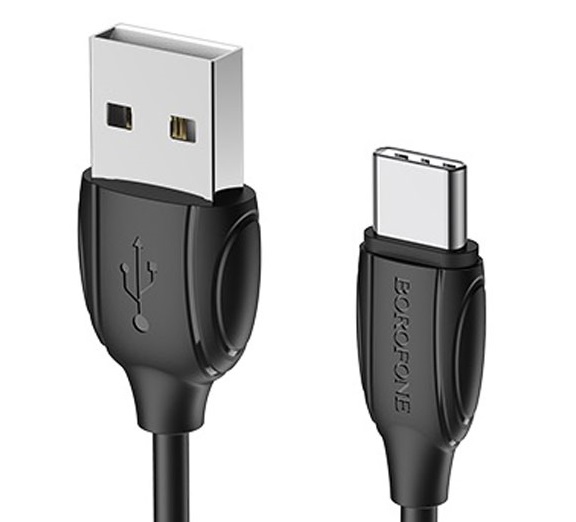 Кабель USB Borofone BX19 Type-C 1m Чорний - Зображення 4
