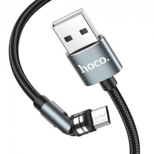 Кабель USB Hoco U94 Universal Rotating MicroUSB 1.2m Чорний