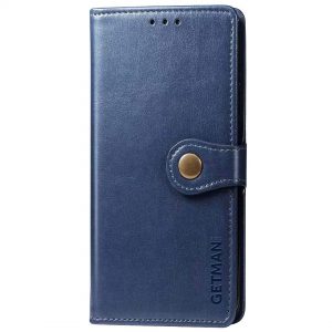 Чохол книжка шкіряний GETMAN Gallant (PU) для Samsung Galaxy A02s / M02s (Синій)