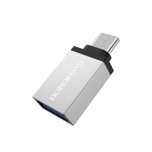 Перехідник OTG Borofone BV3 Type-C Сталь