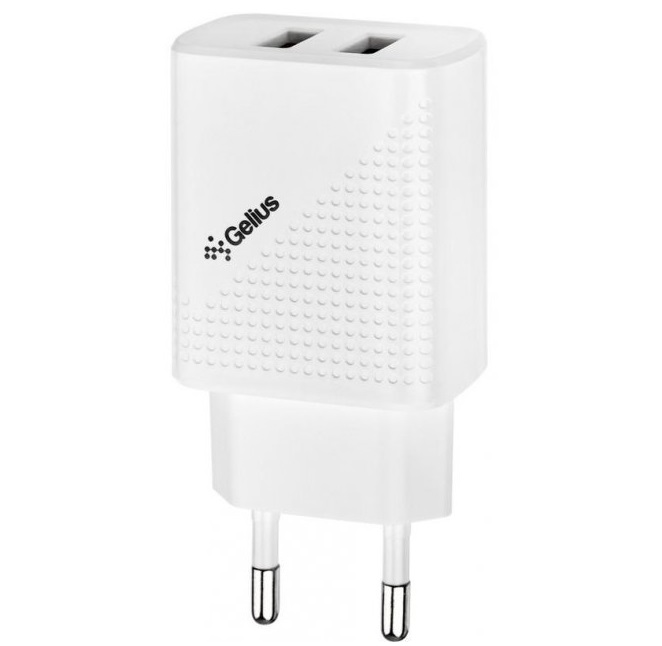 Мережевий зарядний пристрій Gelius Pro Vogue GP-HC011 2USB 2.4A Білий - Зображення 4