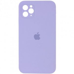 Чохол Silicone Square Full Camera Protective (AA) для Apple iPhone 11 Pro (Бузковий / Dasheen)