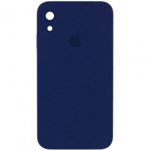 Чохол Silicone Square Full Camera Protective (AA) для Apple iPhone XR (Синій / Midnight blue)