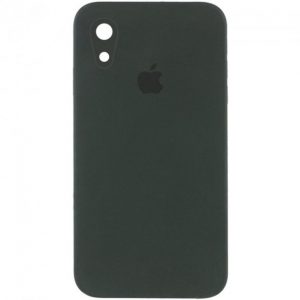 Чохол Silicone Square Full Camera Protective (AA) для Apple iPhone XR (Зелений / Dark Olive)