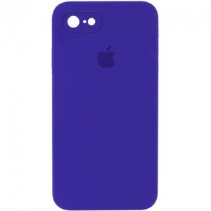Чохол Silicone Square Full Camera Protective (AA) для Apple iPhone 7 / 8 / SE (2020) (Фіолетовий / Amethyst)