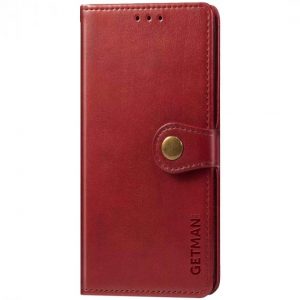 Чохол книжка шкіряний GETMAN Gallant (PU) для Samsung Galaxy A02s / M02s (Червоний)