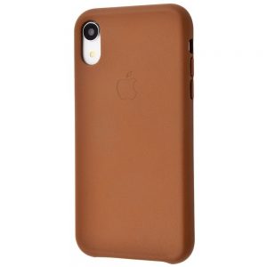 Чохол шкіряний Leather (AA) для Apple iPhone X / XS (5.8") Чорний
