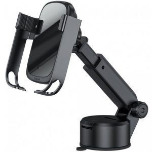 Автомобільний тримач з бездротовою зарядкою Baseus Rock-solid Electric Holder Wireless Чорний