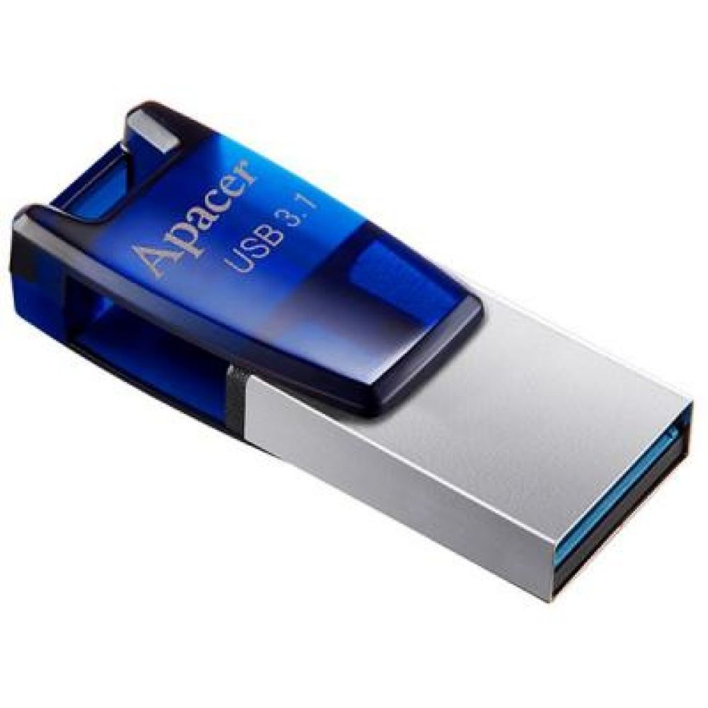 Флеш-пам'ять Apacer AH179 microUSB OTG 16Gb USB 3.1 Синій - Зображення 2