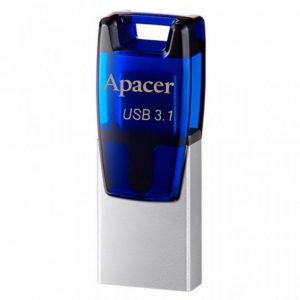 Флеш-пам'ять Apacer AH179 microUSB OTG 16Gb  USB 3.1 Синій