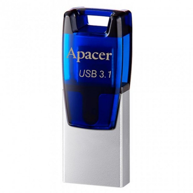 Флеш-пам'ять Apacer AH179 microUSB OTG 16Gb USB 3.1 Синій