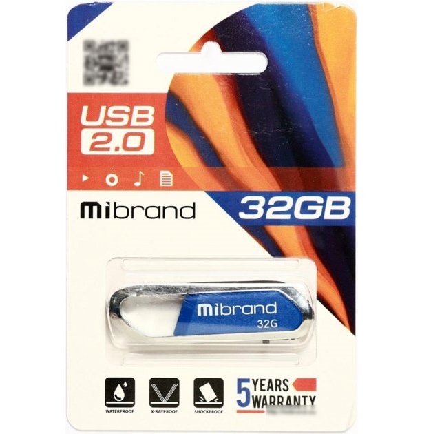Флеш-пам'ять Mibrand Aligator 32Gb USB 2.0 Синій - Зображення 3
