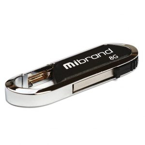 Флеш-пам'ять Mibrand Aligator 8Gb USB 2.0 Чорний