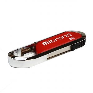 Флеш-пам'ять Mibrand Aligator 8Gb  USB 2.0 Темно Червоний