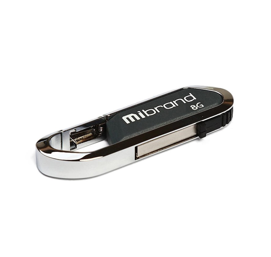 Флеш-пам'ять Mibrand Aligator 8Gb USB 2.0 Сірий