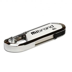 Флеш-пам'ять Mibrand Aligator 8Gb USB 2.0 Білий