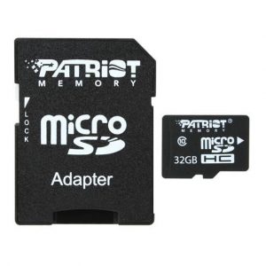Карта пам'яті Patriot LX Series microSDHC (UHS-1) 32Gb class 10 (адаптер SD)
