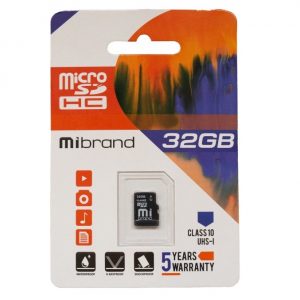 Карта пам'яті Mibrand microSDHC (UHS-1) 32Gb class 10