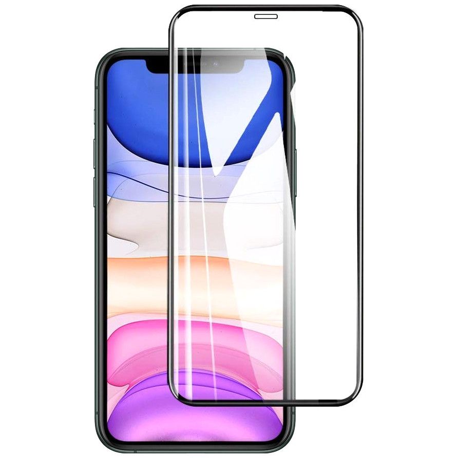 Захисне скло TigerGlass для Apple iPhone 12/12 Pro 3D (0.3 мм, 2.5D, чорний) - Зображення 2
