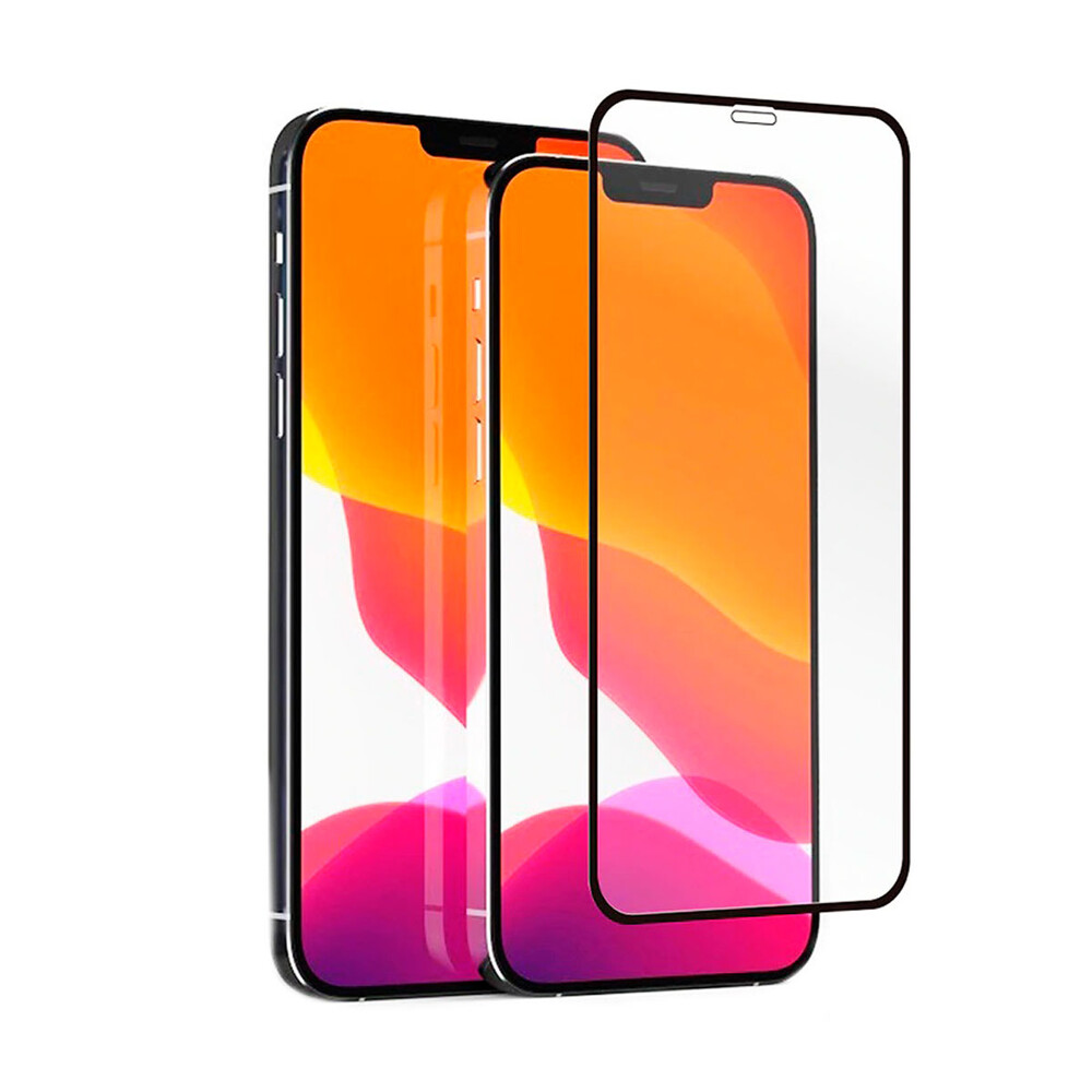 Захисне скло TigerGlass для Apple iPhone 12/12 Pro 3D (0.3 мм, 2.5D, чорний) - Зображення 4