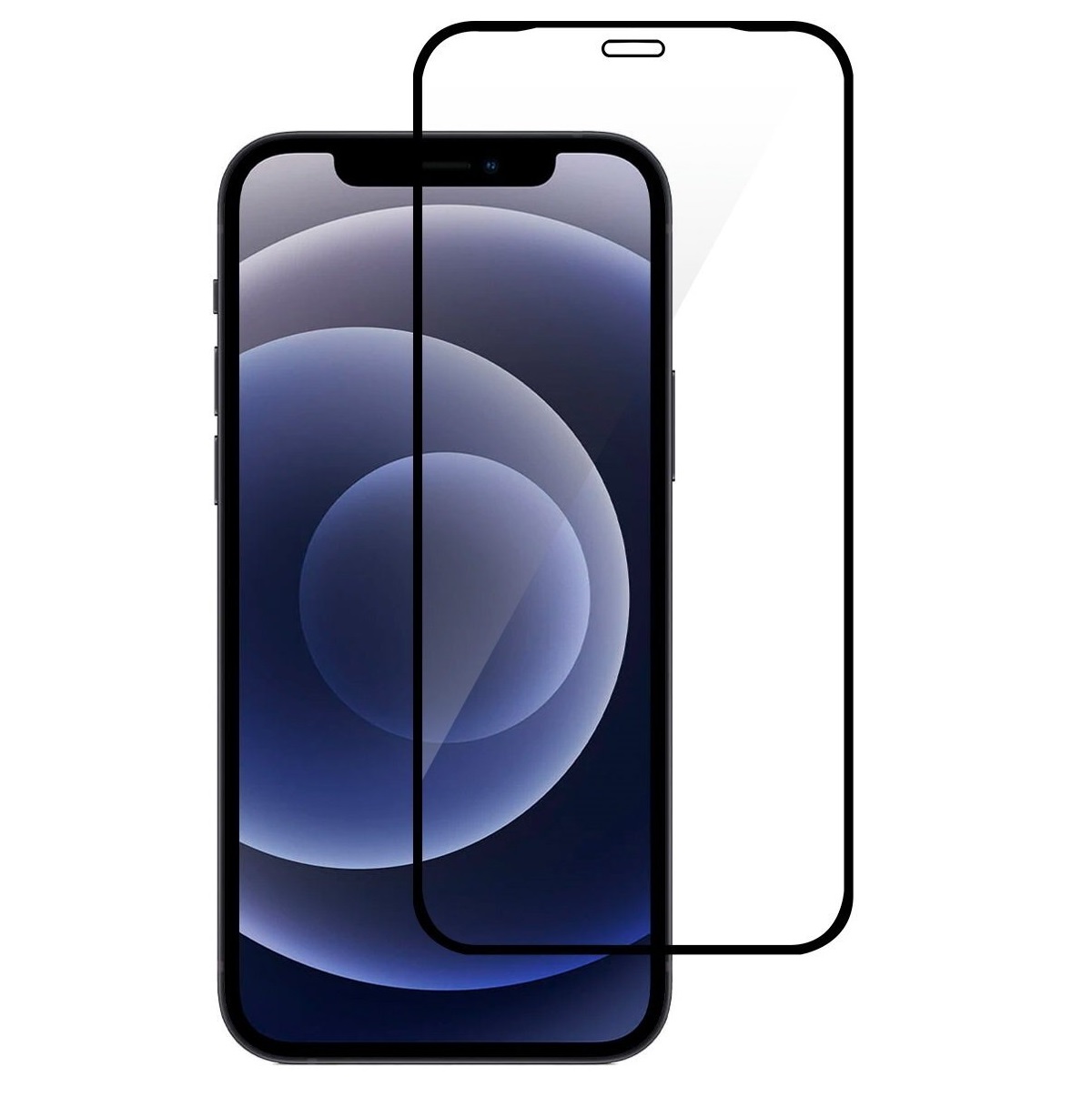 Захисне скло TigerGlass для Apple iPhone 12/12 Pro Full Glue (0.3 мм, 2.5D, чорний)