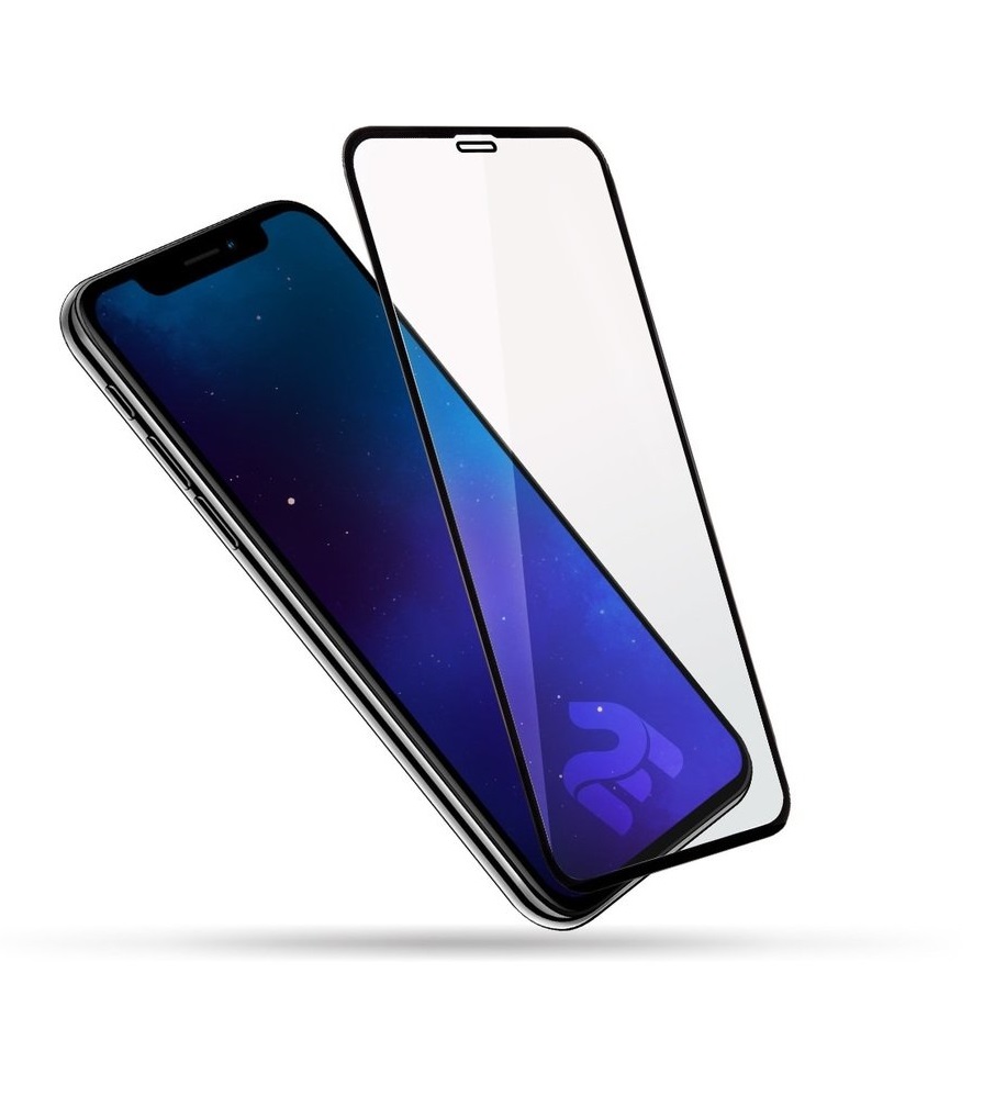 Захисне скло TigerGlass для Apple iPhone 12/12 Pro Full Glue (0.3 мм, 2.5D, чорний) - Зображення 3