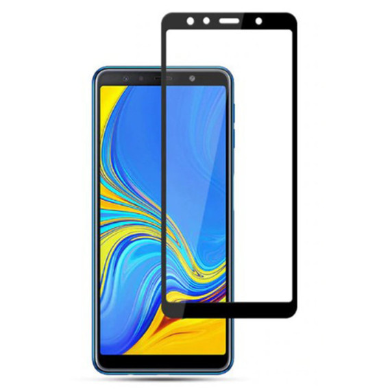 Захисне скло TigerGlass для SAMSUNG A750 / A7 (2018) Full Glue (0.3 мм, 2.5D, чорний)