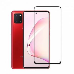 Захисне скло для Samsung Note 10 Lite Galaxy (0.3 мм, 4D ARC чорний) Люкс