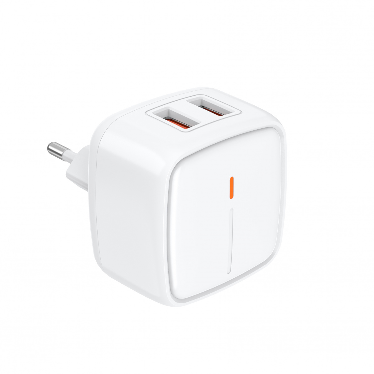 Мережевий зарядний пристрiй Jellico C2 2USB 2.4A + Lightning кабель Білий - Зображення 3