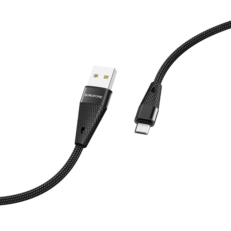 Кабель USB Borofone BU11 Micro 1,2m Чорний