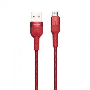 Кабель USB Borofone BU17 Micro 1,2m 2.4A Червоний