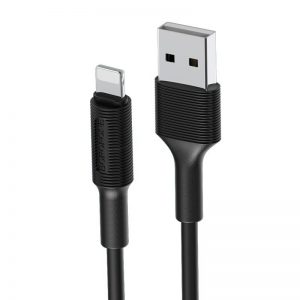 Кабель USB Borofone BX1 Lightning 1m Чорний