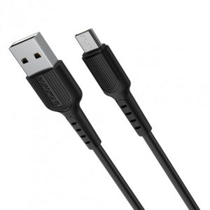 Кабель USB Borofone BX16 Micro 1m Чорний