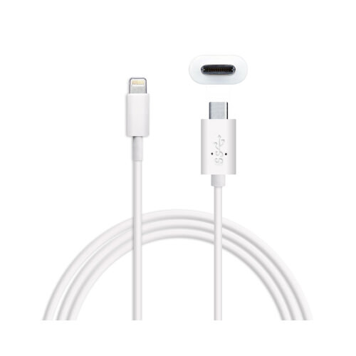 Кабель USB Apple Type-C to Lightning (AAA) 1m Білий - Зображення 4