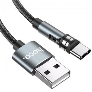 Кабель USB Hoco U94 Universal Rotating Type-C Чорний 1,2 м